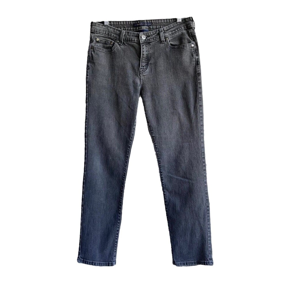 Levis Mid Rise Skinny Jeans Black Charcoal Wash Womens Size 12 Stretch